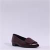 Paul Green Slip On Square Detail Loafer - Wine Leather